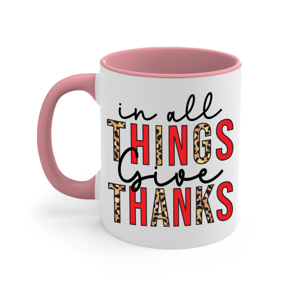In all things give thanks 352#- fall-Mug / Coffee Cup