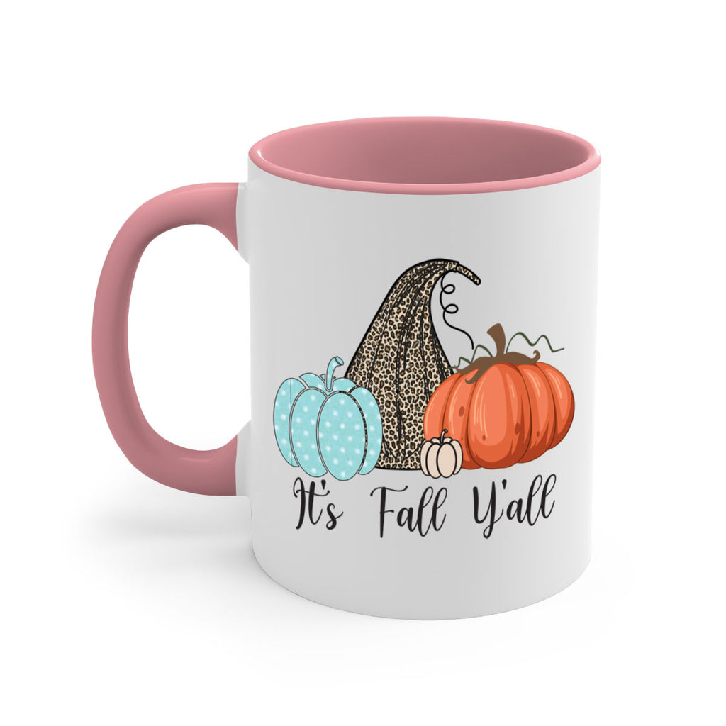It s Fall Y all Pumpkin 363#- fall-Mug / Coffee Cup