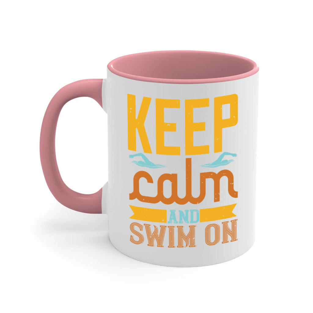 KEEP CALM AND SWIM ON 959#- swimming-Mug / Coffee Cup