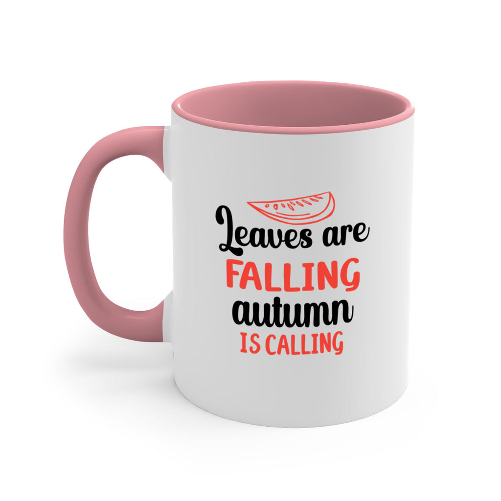 Leaves are falling autumn is calling 392#- fall-Mug / Coffee Cup