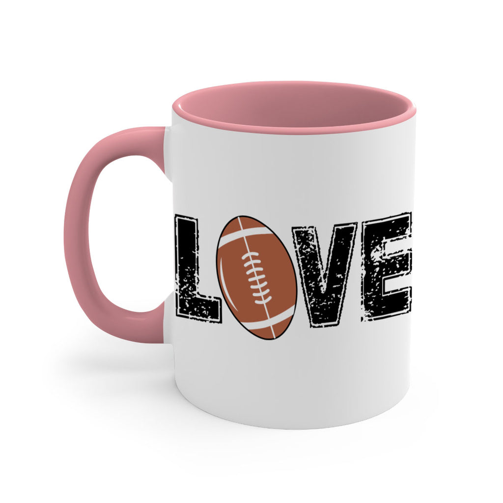 Love 739#- football-Mug / Coffee Cup