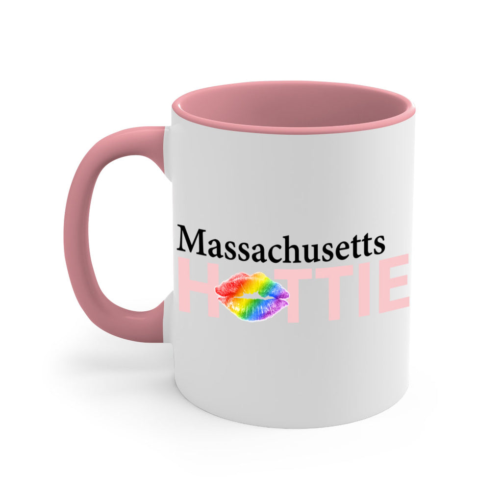 Massachusetts Hottie with rainbow lips 21#- Hottie Collection-Mug / Coffee Cup