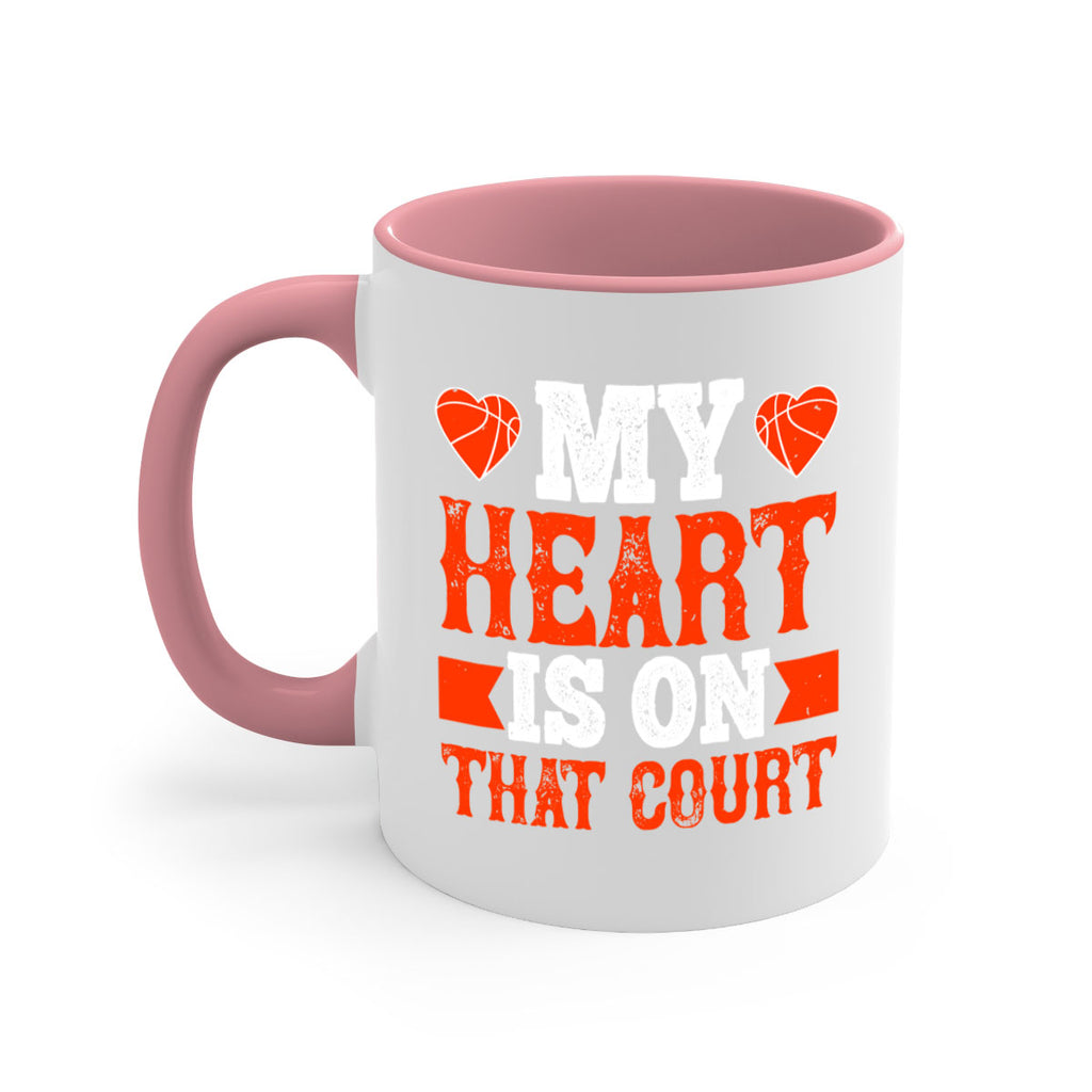 My heart is on that court 1816#- basketball-Mug / Coffee Cup