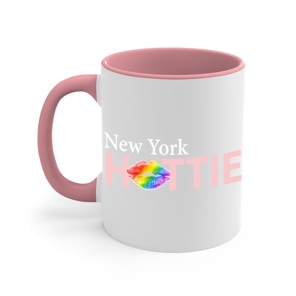New York Hottie with rainbow lips 83#- Hottie Collection-Mug / Coffee Cup