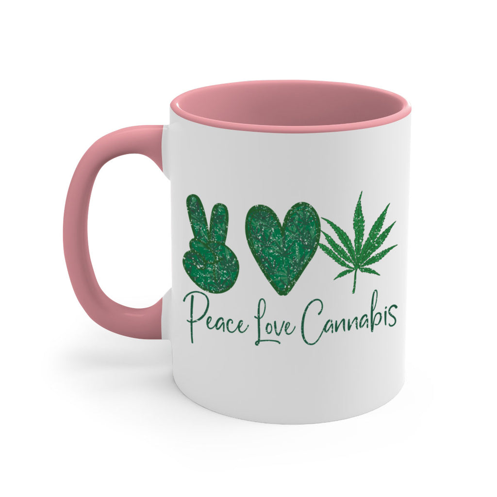 Peace Love Cannabis Sublimation 217#- marijuana-Mug / Coffee Cup