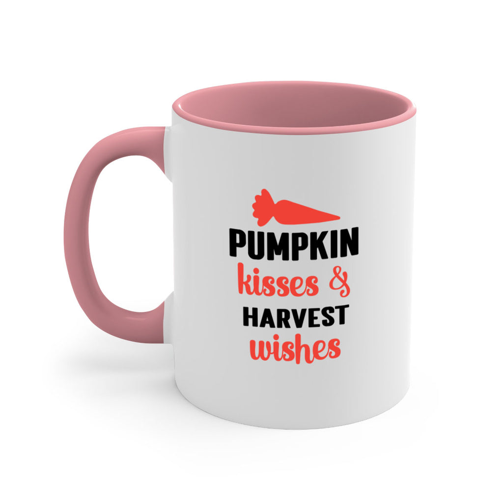 Pumpkin kisses harvest wishes 524#- fall-Mug / Coffee Cup