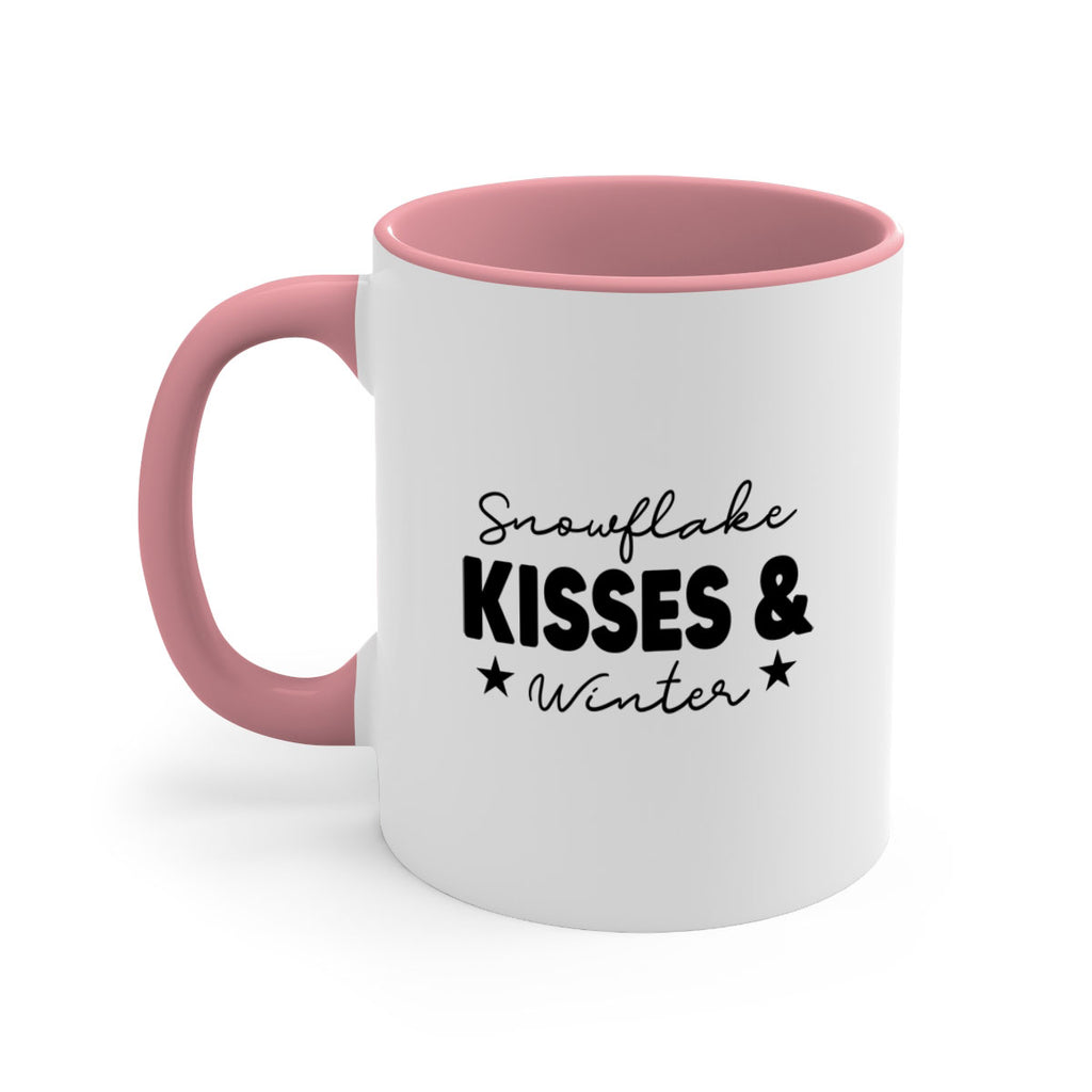 Snowflake Kisses Winter374#- winter-Mug / Coffee Cup