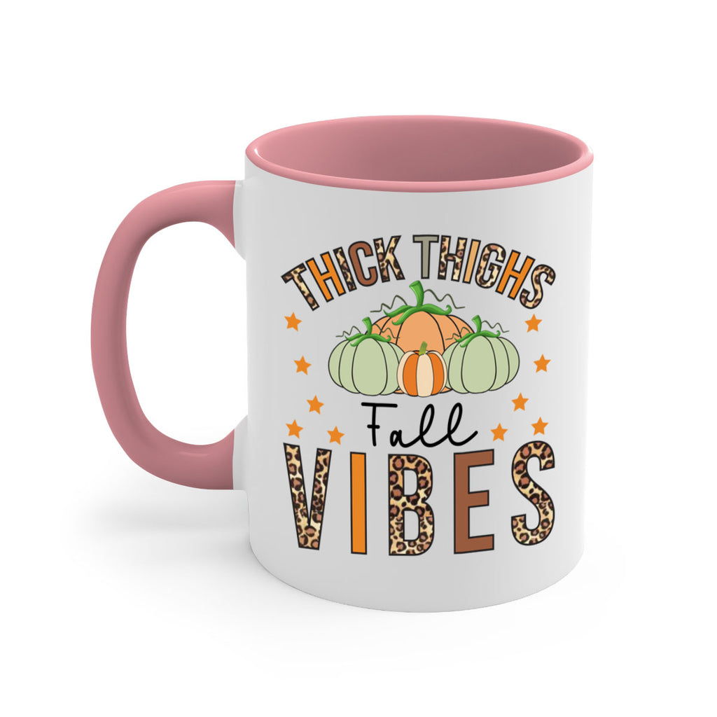 Thick Thighs Fall vibes 614#- fall-Mug / Coffee Cup