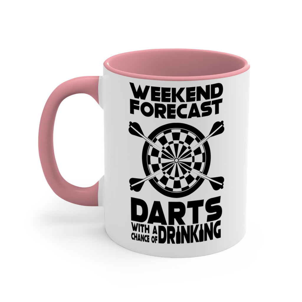 Weekend forecast Darts with a chance of drinking 110#- darts-Mug / Coffee Cup