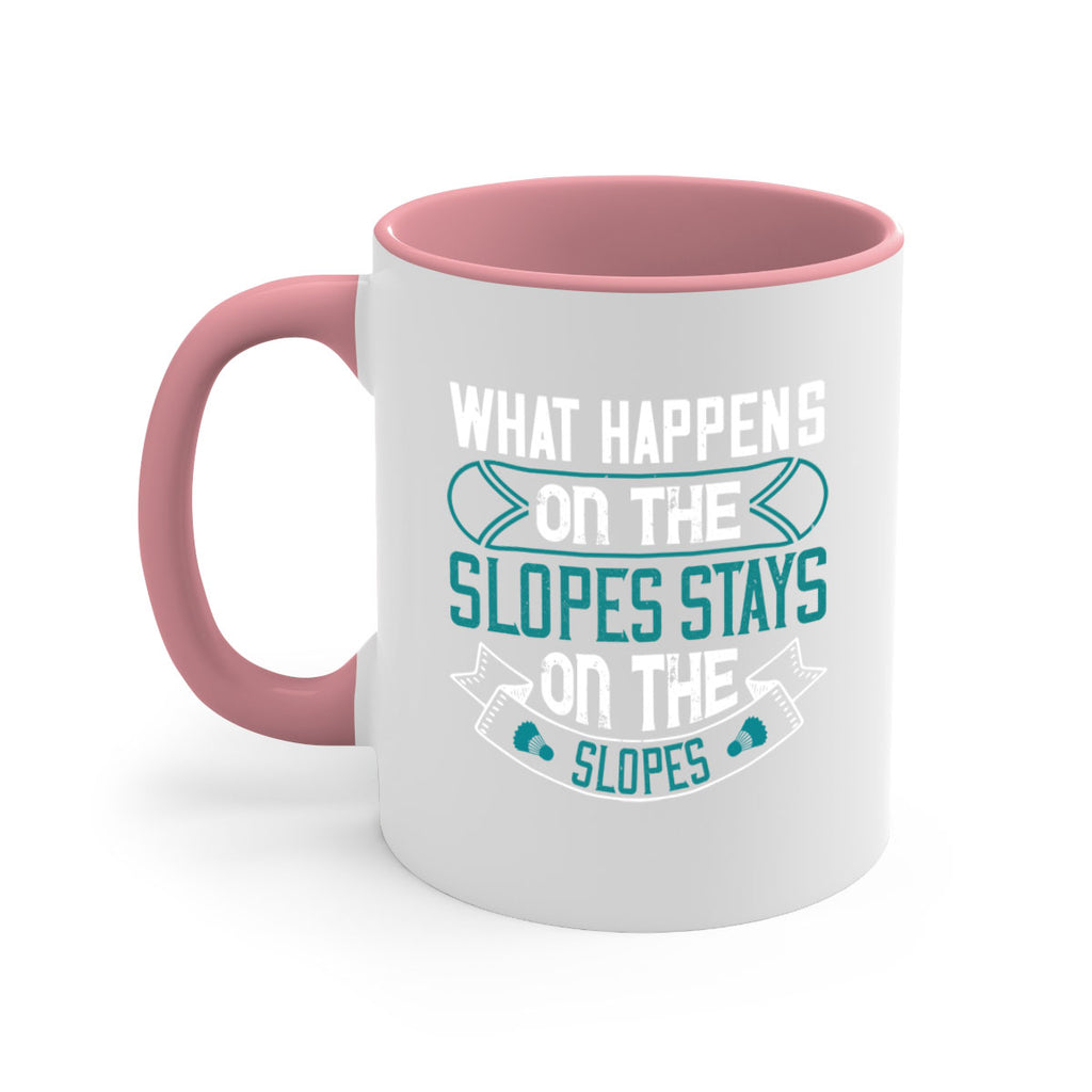 What happens on the slopes stays on the slopes 100#- ski-Mug / Coffee Cup