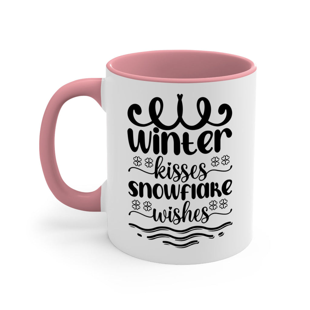 Winter Kisses Snowflake Wishes 562#- winter-Mug / Coffee Cup