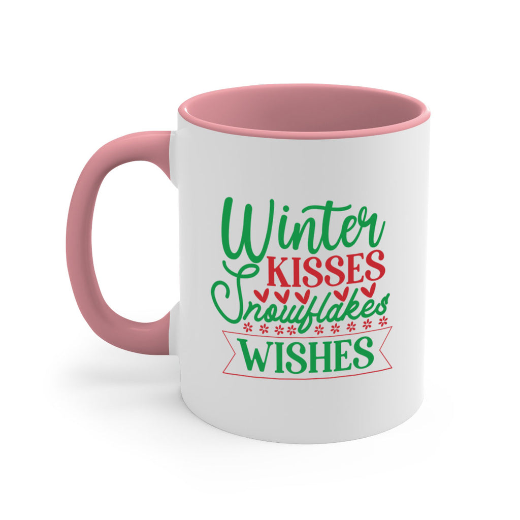 Winter Kisses Snowflakes Wishes 522#- winter-Mug / Coffee Cup