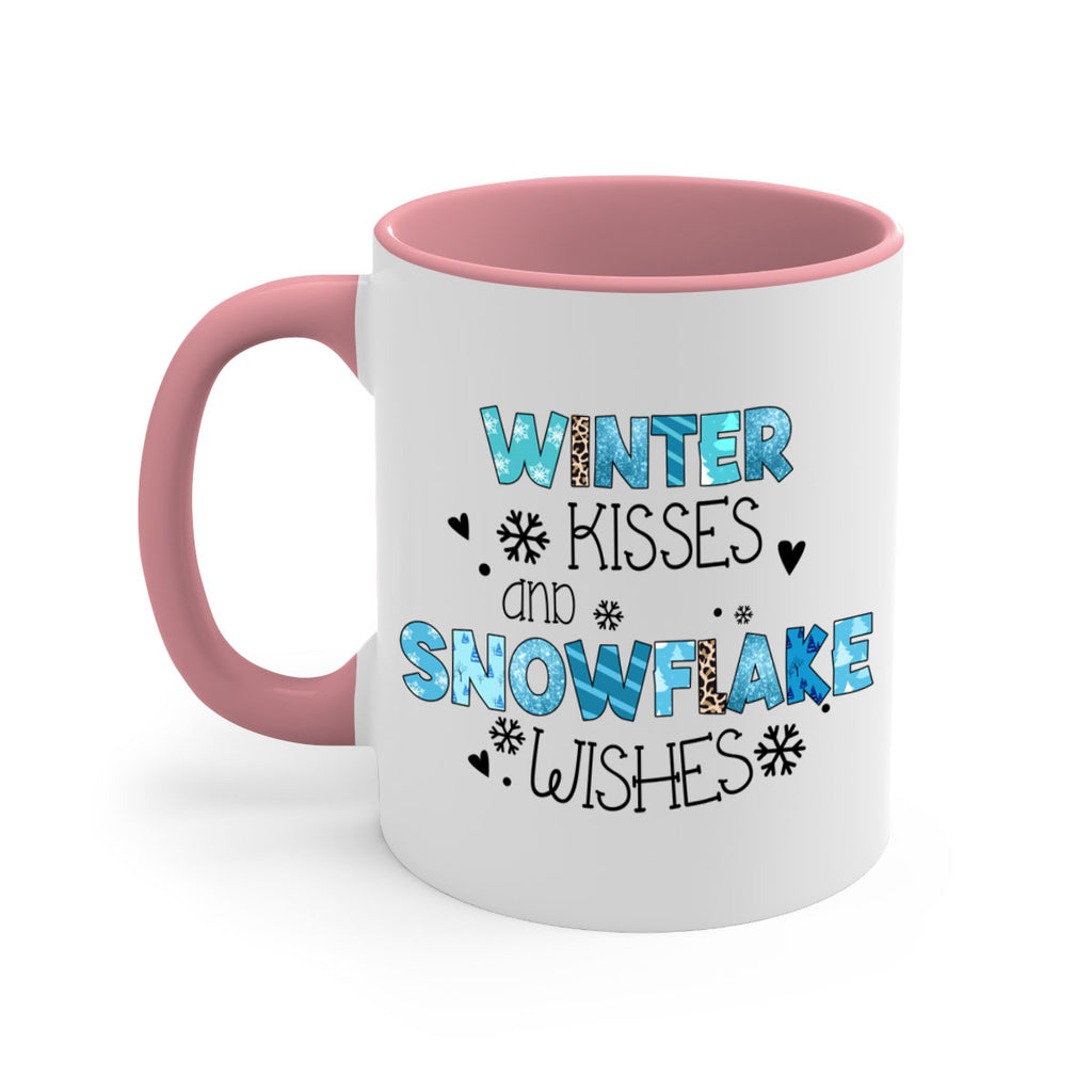 Winter kisses and snowflake wishes 571#- winter-Mug / Coffee Cup