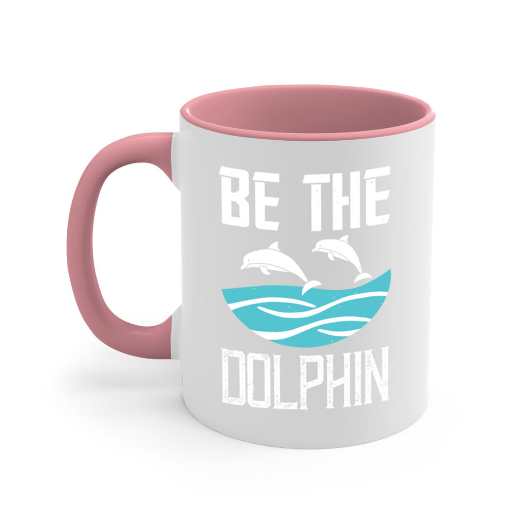 be the dolphin 1429#- swimming-Mug / Coffee Cup