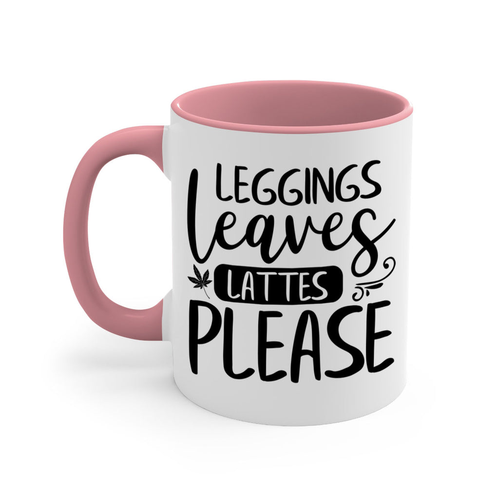 leggings leaves lattes please 396#- fall-Mug / Coffee Cup