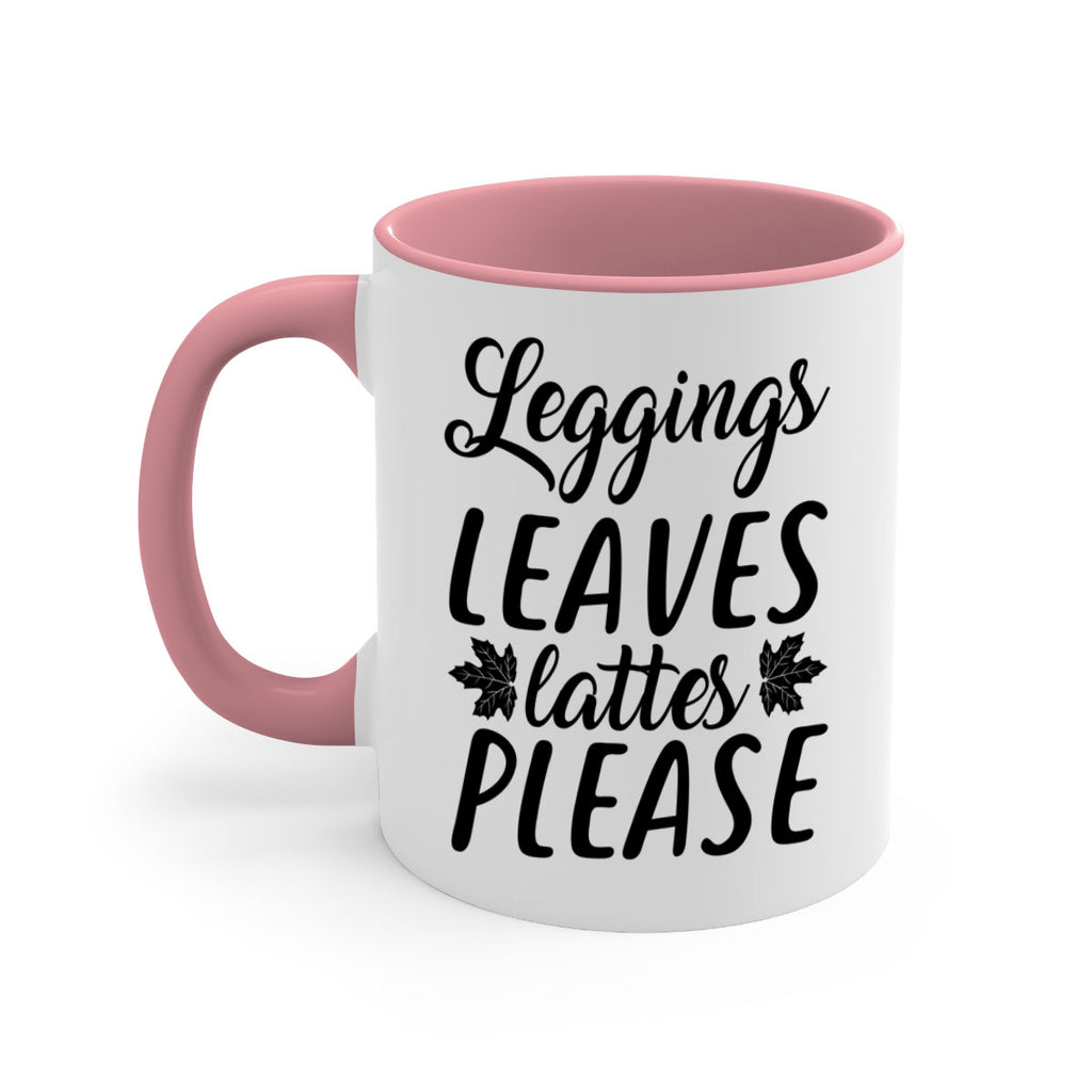 leggings leaves lattes please 397#- fall-Mug / Coffee Cup
