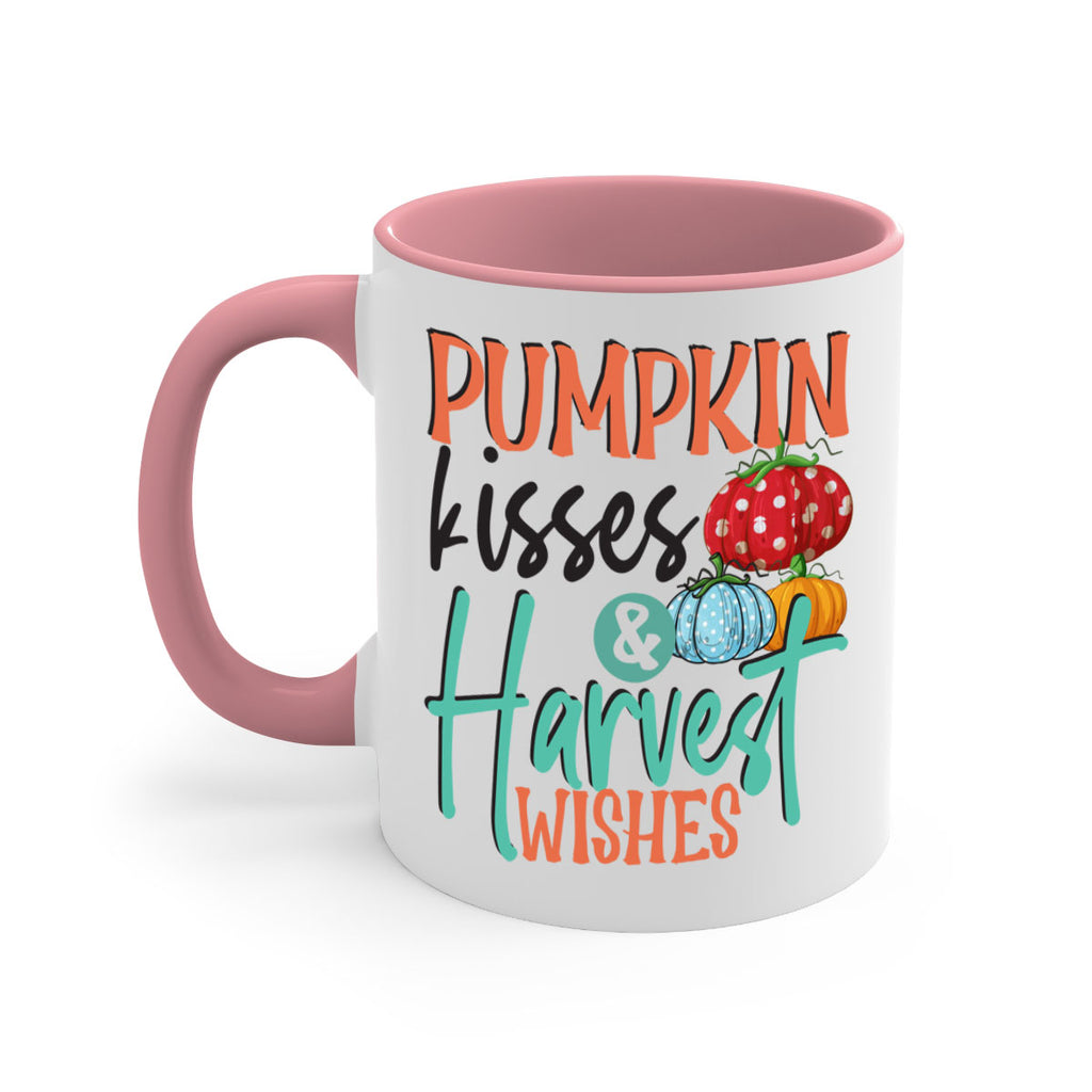 pumpkin kisses harvest wishes 526#- fall-Mug / Coffee Cup