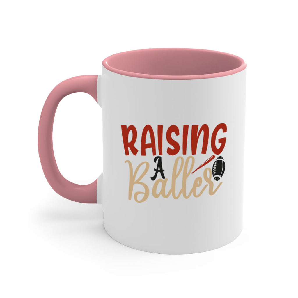 raising a baller 2278#- softball-Mug / Coffee Cup