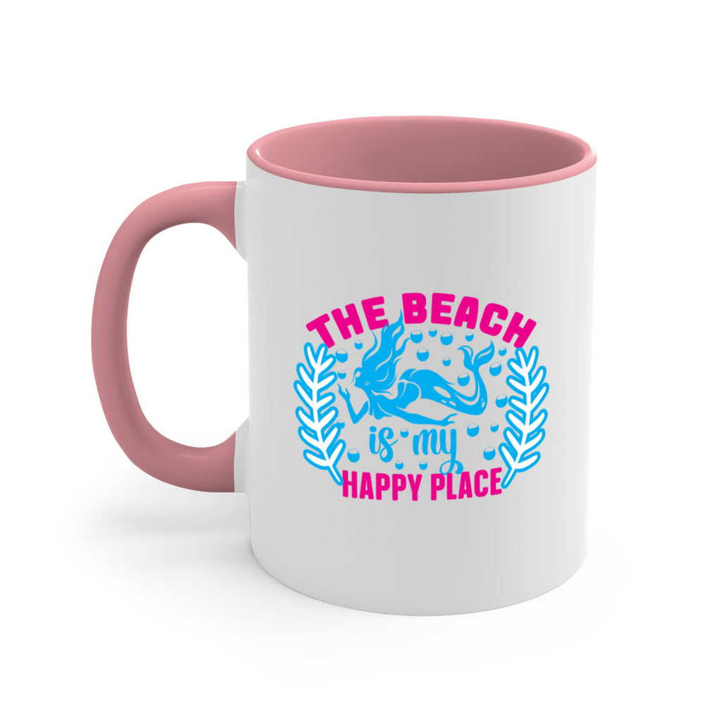 the beach is my happy place 626#- mermaid-Mug / Coffee Cup