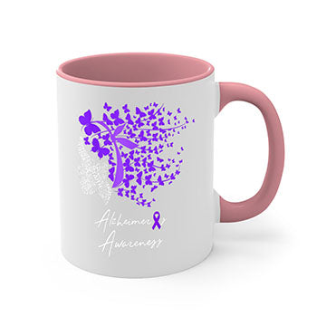 Alzheimers Awareness Shirt Alzheimers Purple Butterflies 23#- alzheimers-Mug / Coffee Cup