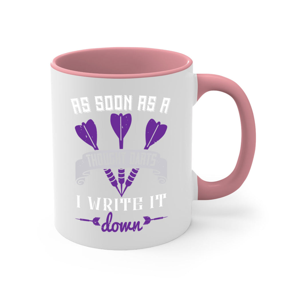 As soon as a thought darts I write it down 1955#- darts-Mug / Coffee Cup