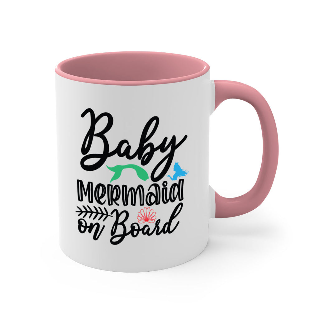 Baby Mermaid on Board 38#- mermaid-Mug / Coffee Cup