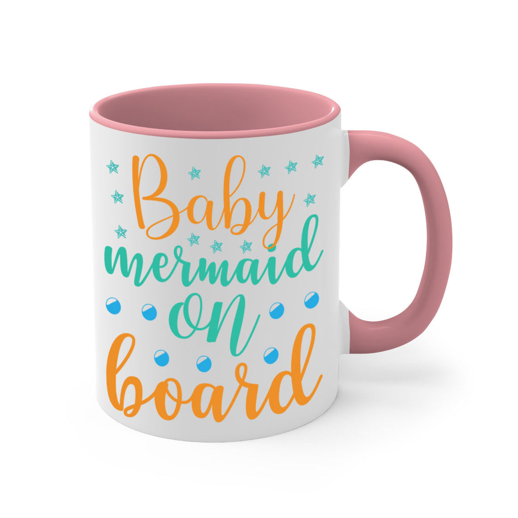 Baby Mermaid on Board 40#- mermaid-Mug / Coffee Cup