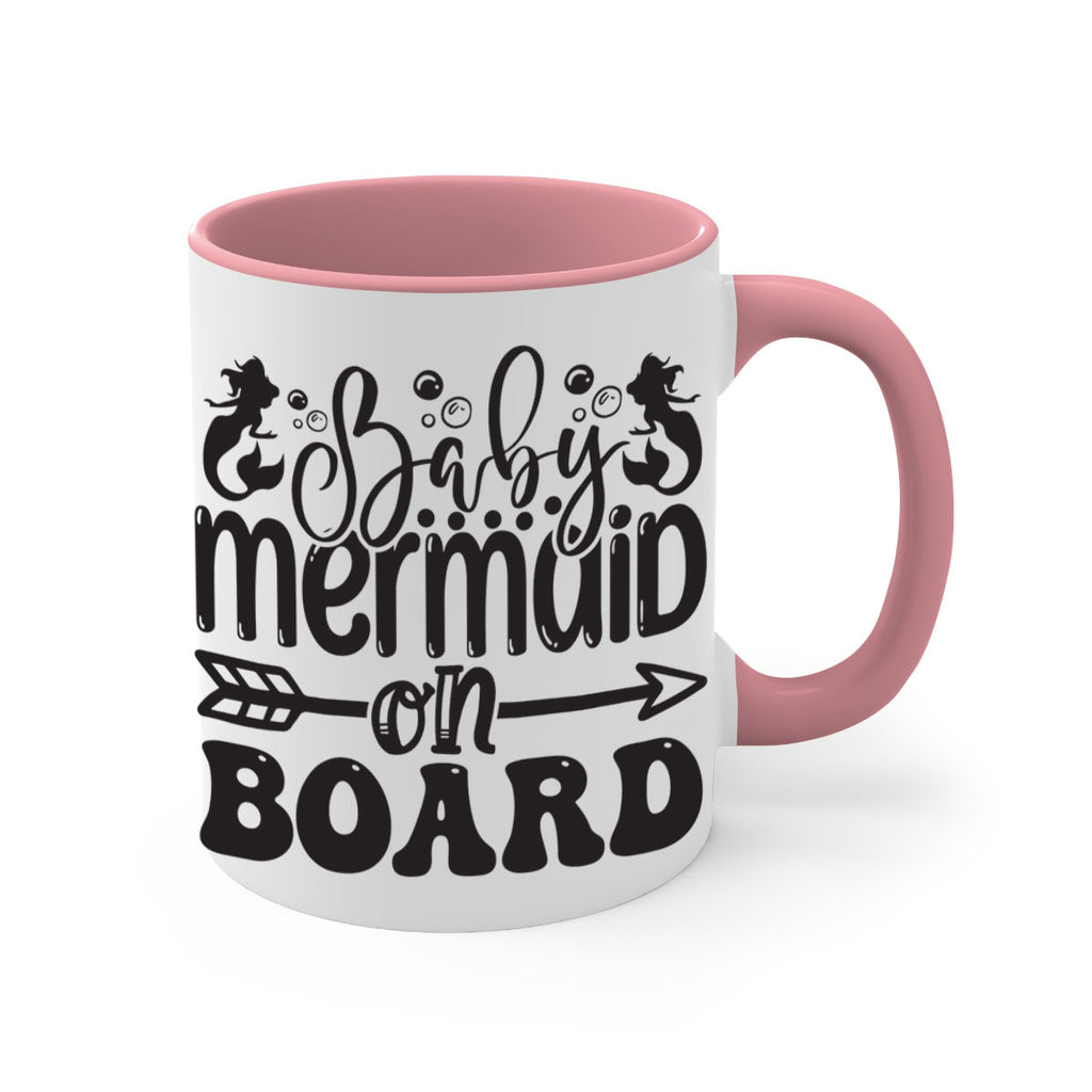 Baby mermaid on board 34#- mermaid-Mug / Coffee Cup