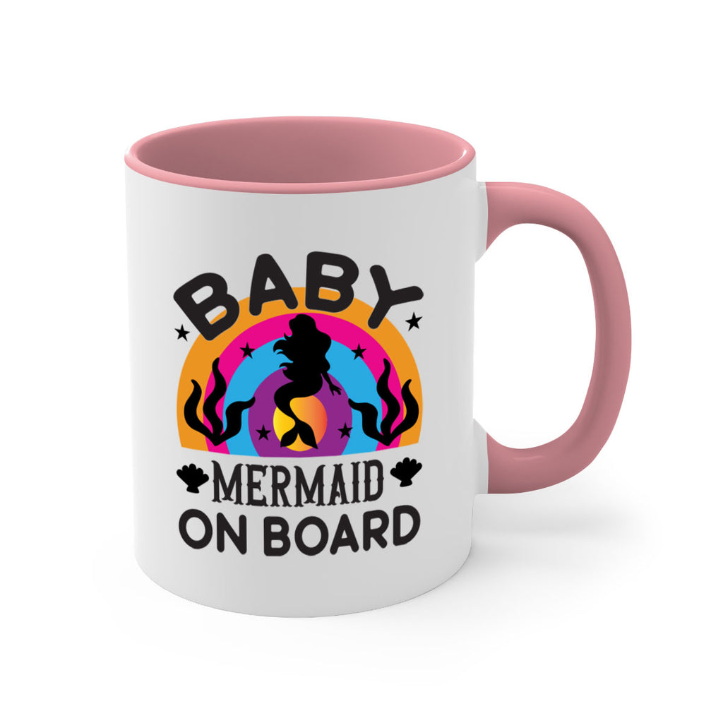 Baby mermaid on board 37#- mermaid-Mug / Coffee Cup