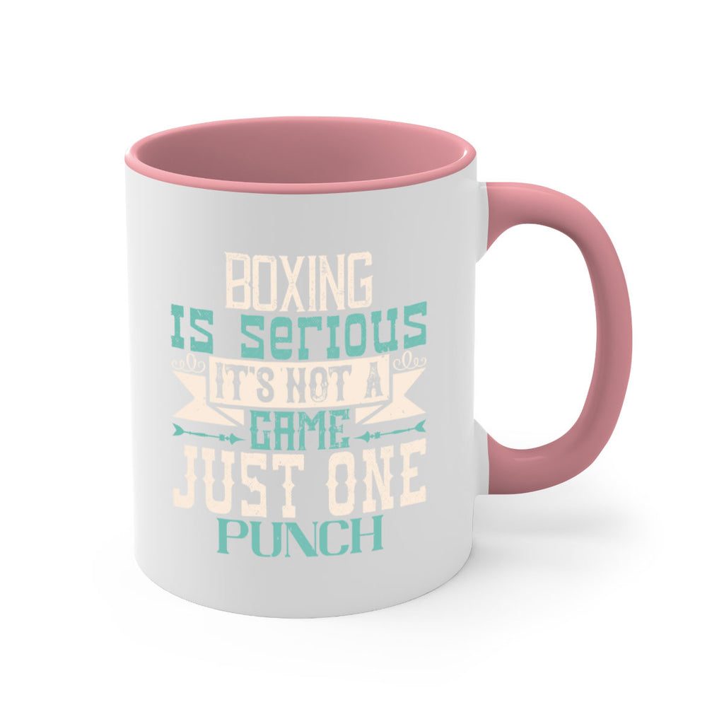 Boxing is serious Its not a game Just one punch 1556#- boxing-Mug / Coffee Cup