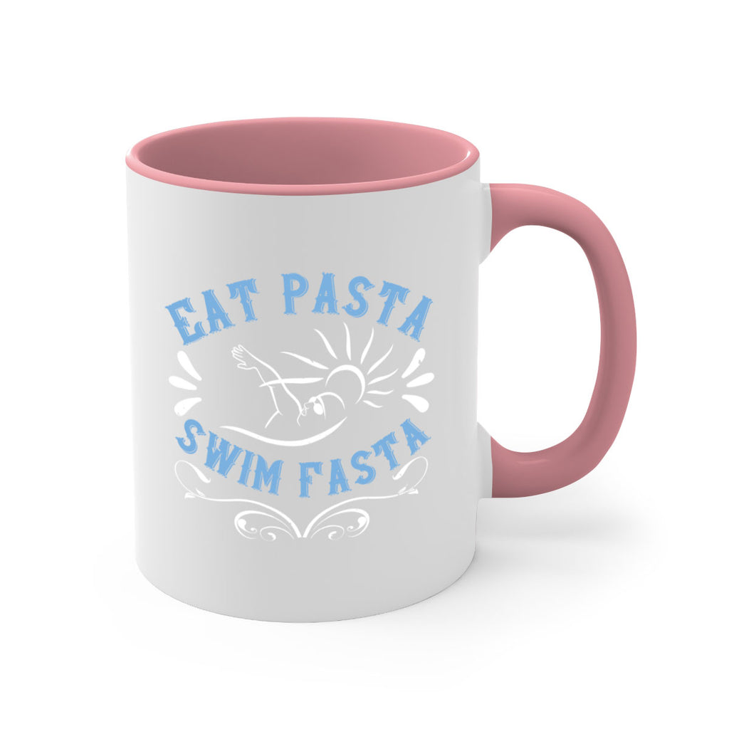 Eat Pasta Swim Fasta 1319#- swimming-Mug / Coffee Cup