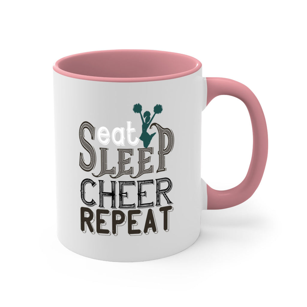 Eat sleep cheer mom 1318#- football-Mug / Coffee Cup