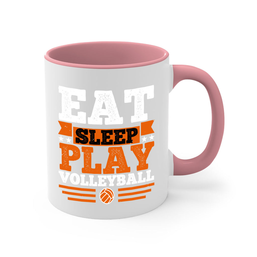 Eat sleep play volleyball 1287#- basketball-Mug / Coffee Cup