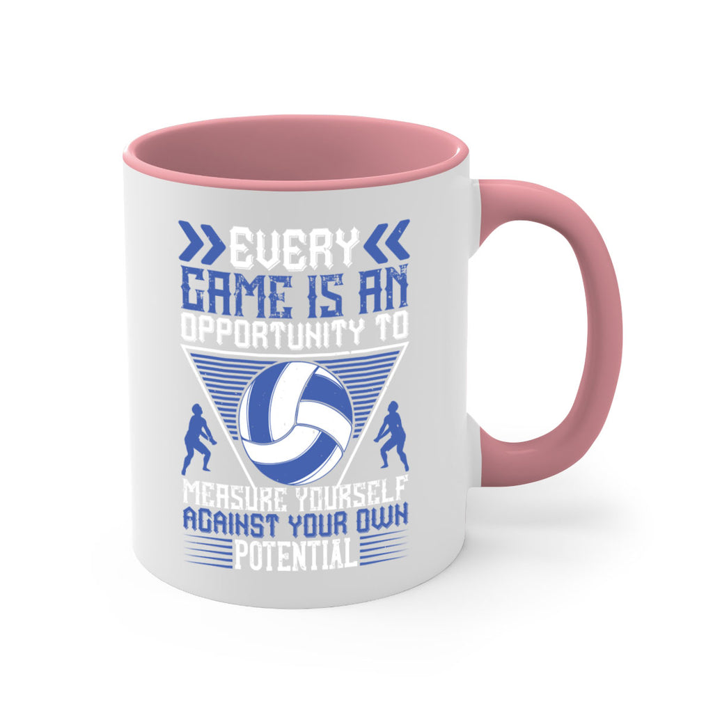 Every game is an opportunity to measure yourself against your own potential Style 1261#- volleyball-Mug / Coffee Cup