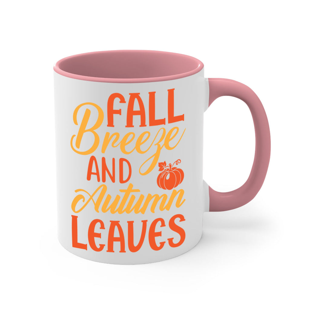 Fall Breeze and Autumn Leaves 92#- fall-Mug / Coffee Cup