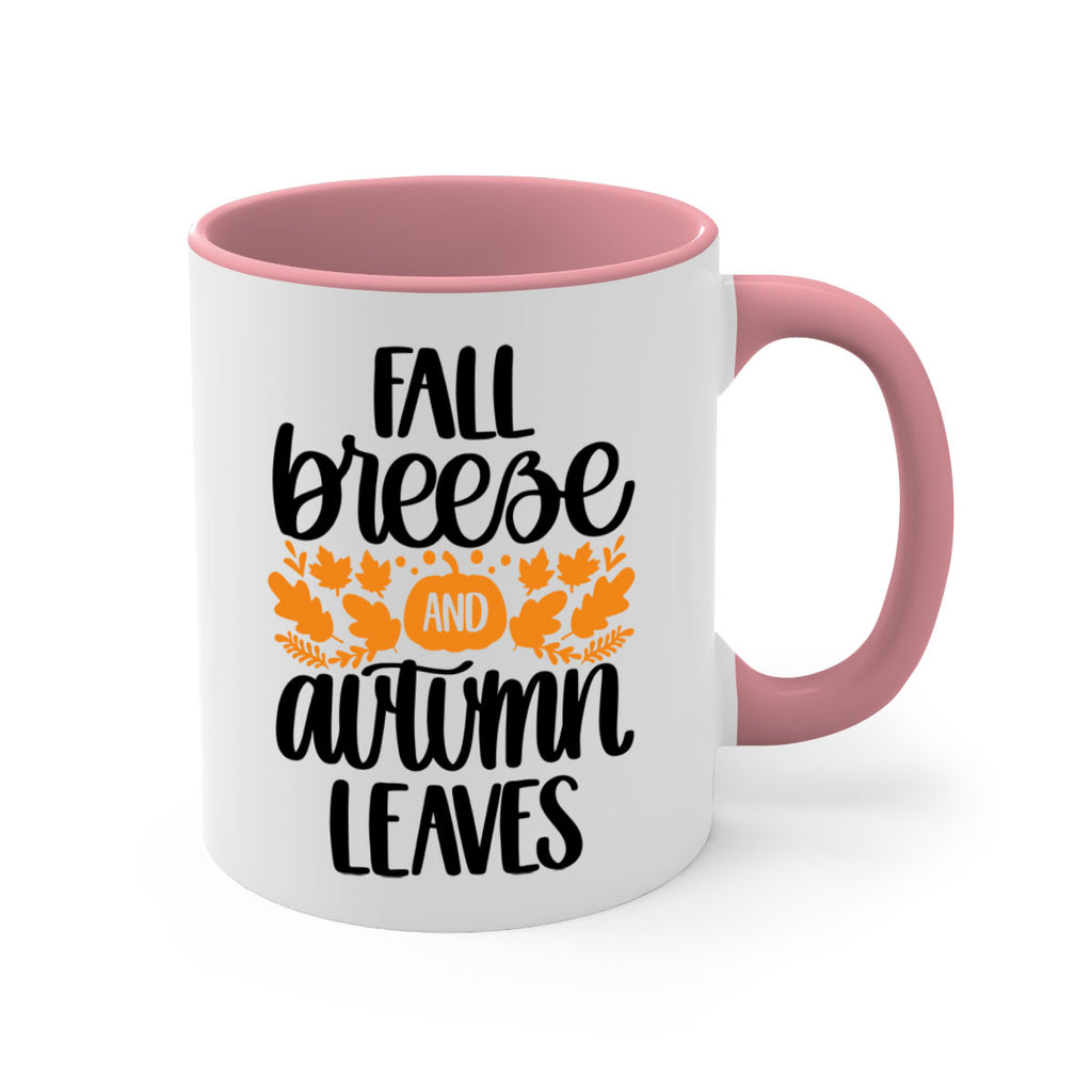 Fall Breezy And Autumn Leaves 482#- fall-Mug / Coffee Cup