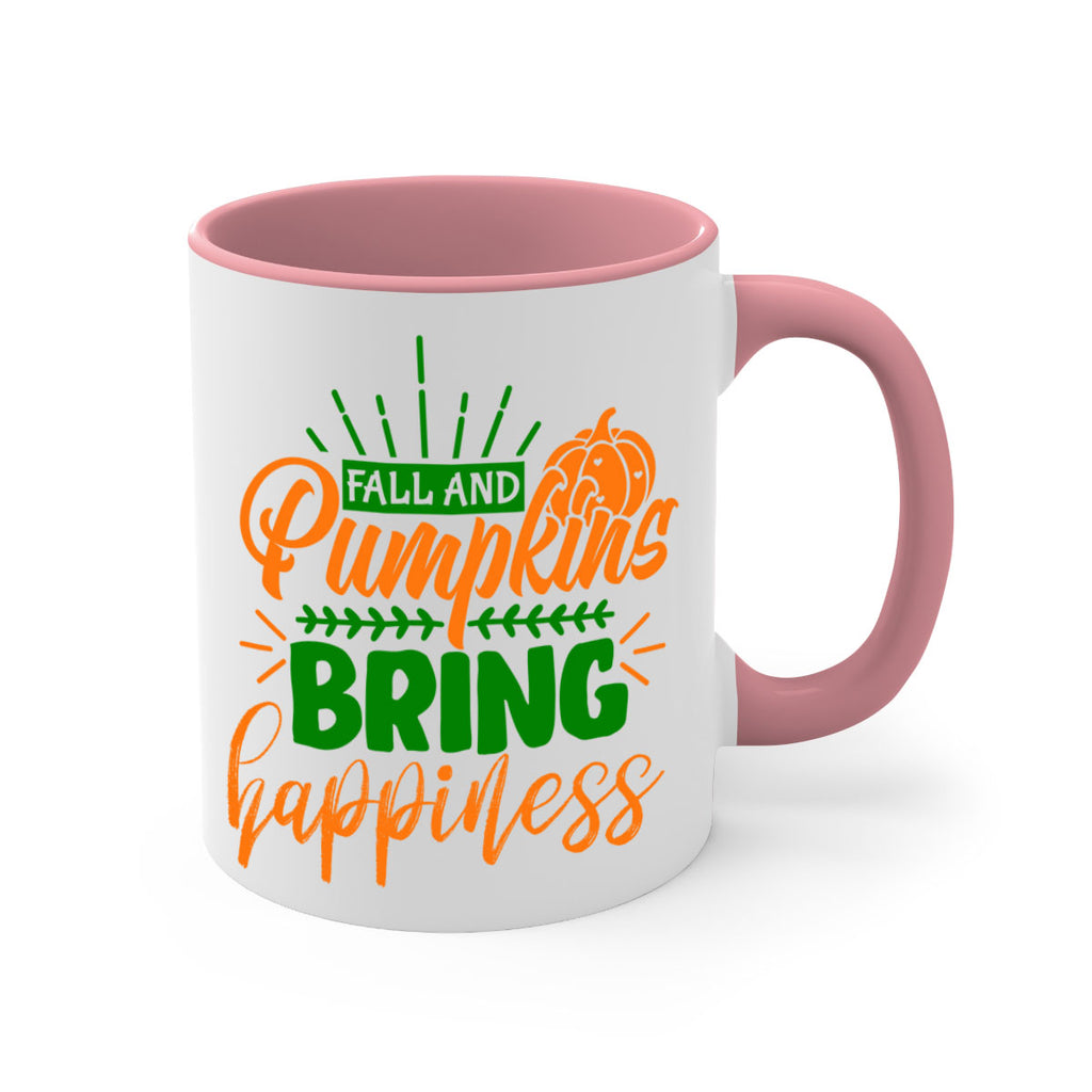 Fall and Pumpkins Bring Happiness 85#- fall-Mug / Coffee Cup