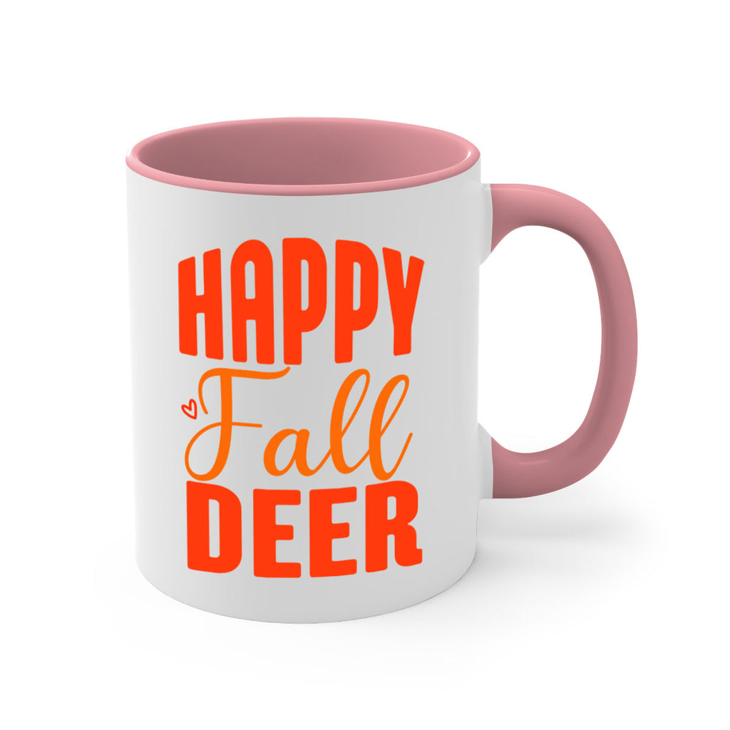 Happy Fall Deer Design 218#- fall-Mug / Coffee Cup