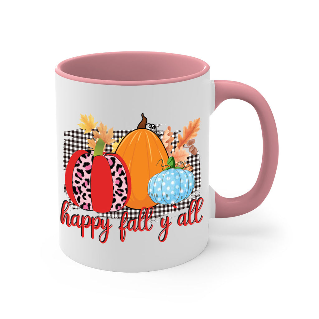 Happy Fall Yall Leopard 229#- fall-Mug / Coffee Cup