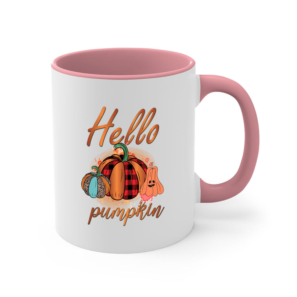 Hello Pumpkin 284#- fall-Mug / Coffee Cup