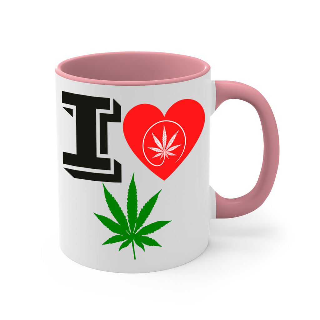 I love Cannabis heart 126#- marijuana-Mug / Coffee Cup