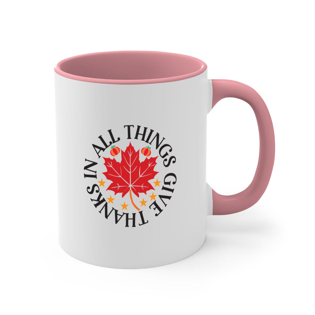 Inallthingsgivethanks 353#- fall-Mug / Coffee Cup