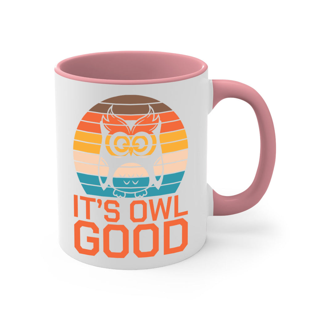 Its Owl Good Retro Owl A TurtleRabbit 10#- owl-Mug / Coffee Cup