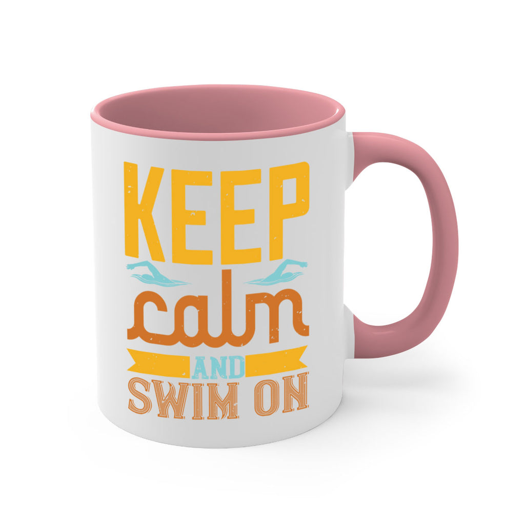 KEEP CALM AND SWIM ON 959#- swimming-Mug / Coffee Cup
