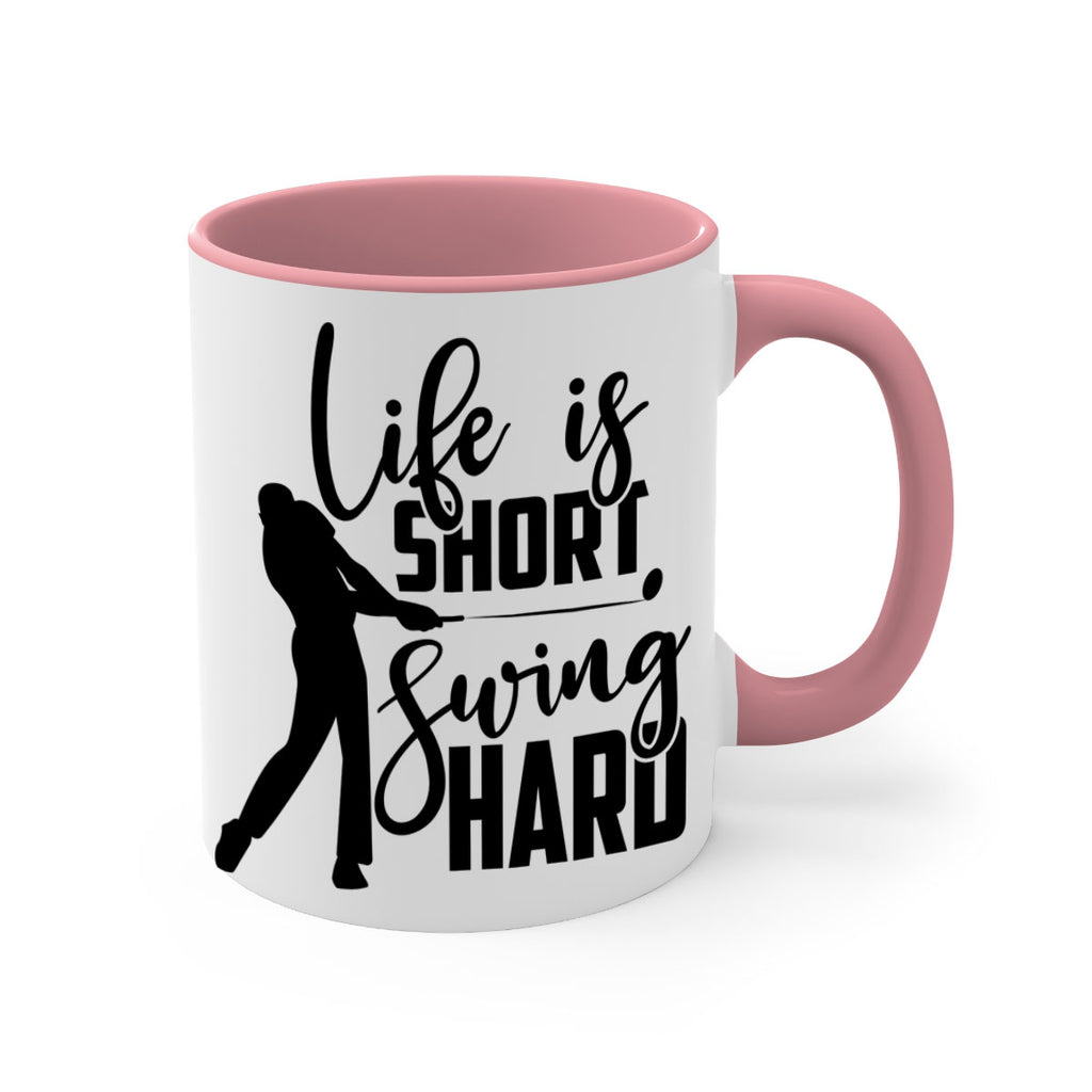 Life is short Swing hard 896#- golf-Mug / Coffee Cup