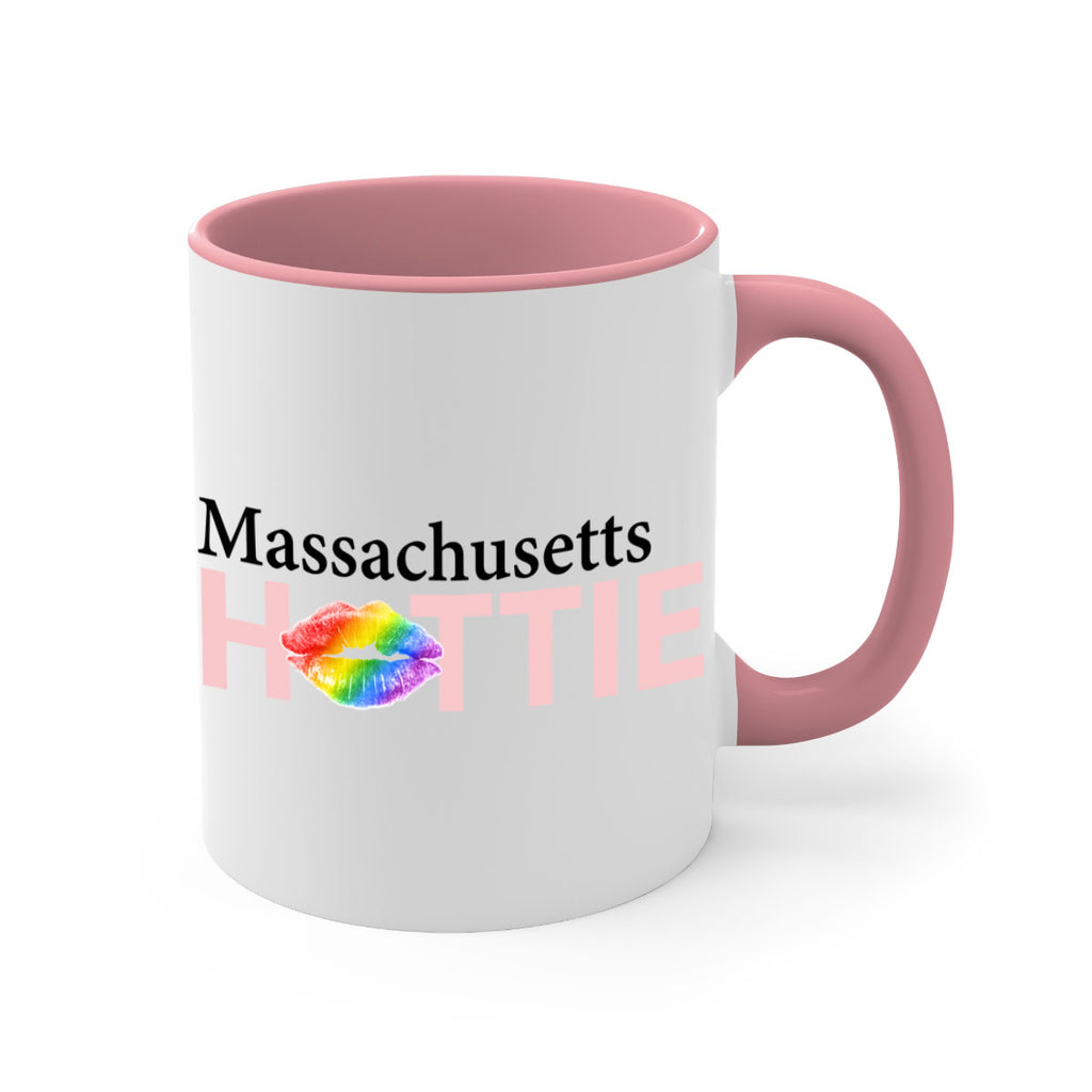 Massachusetts Hottie with rainbow lips 21#- Hottie Collection-Mug / Coffee Cup