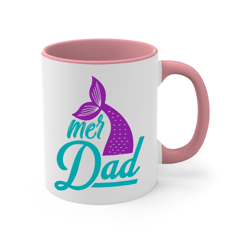 Mer Dad 325#- mermaid-Mug / Coffee Cup