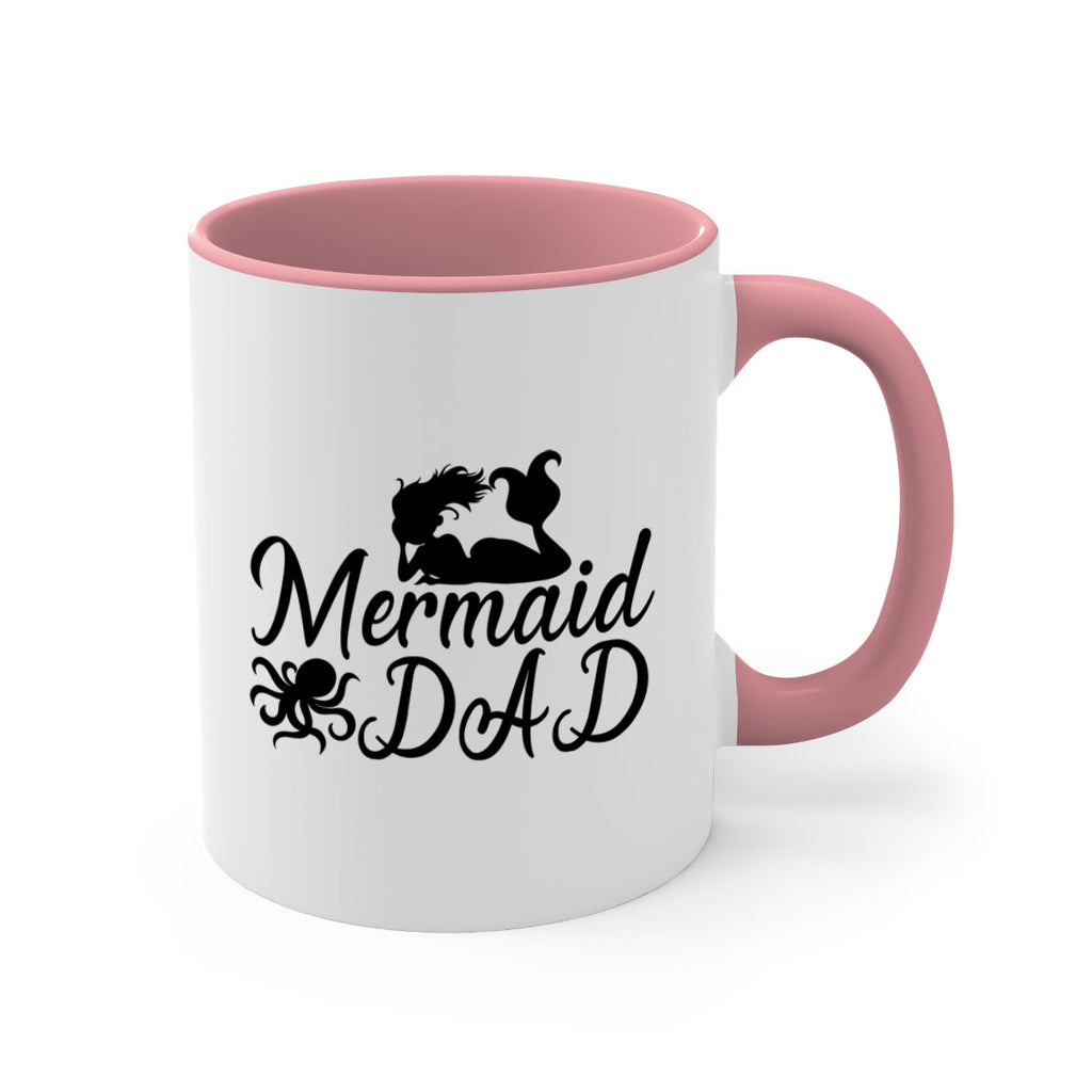 Mermaid Dad 357#- mermaid-Mug / Coffee Cup