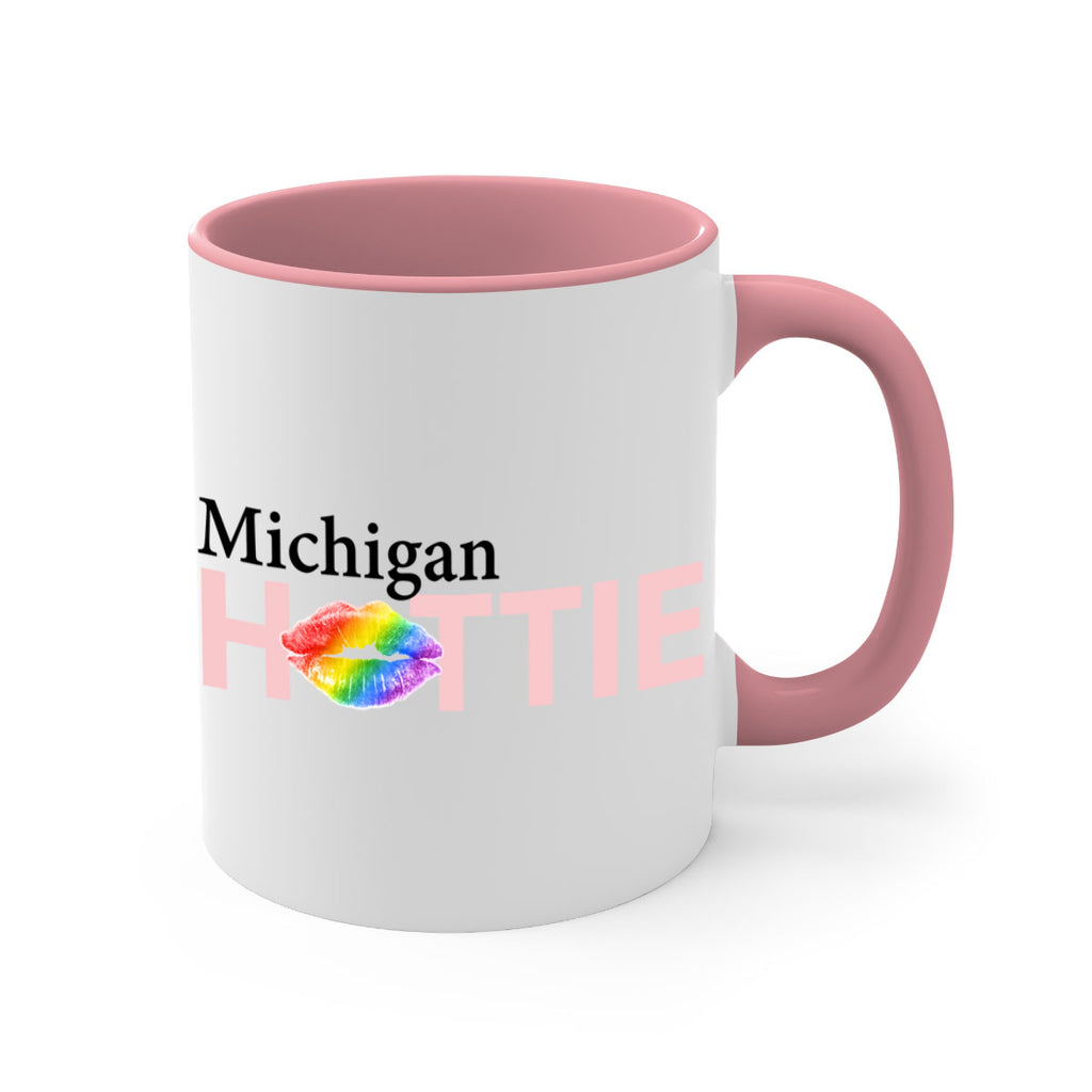 Michigan Hottie with rainbow lips 22#- Hottie Collection-Mug / Coffee Cup