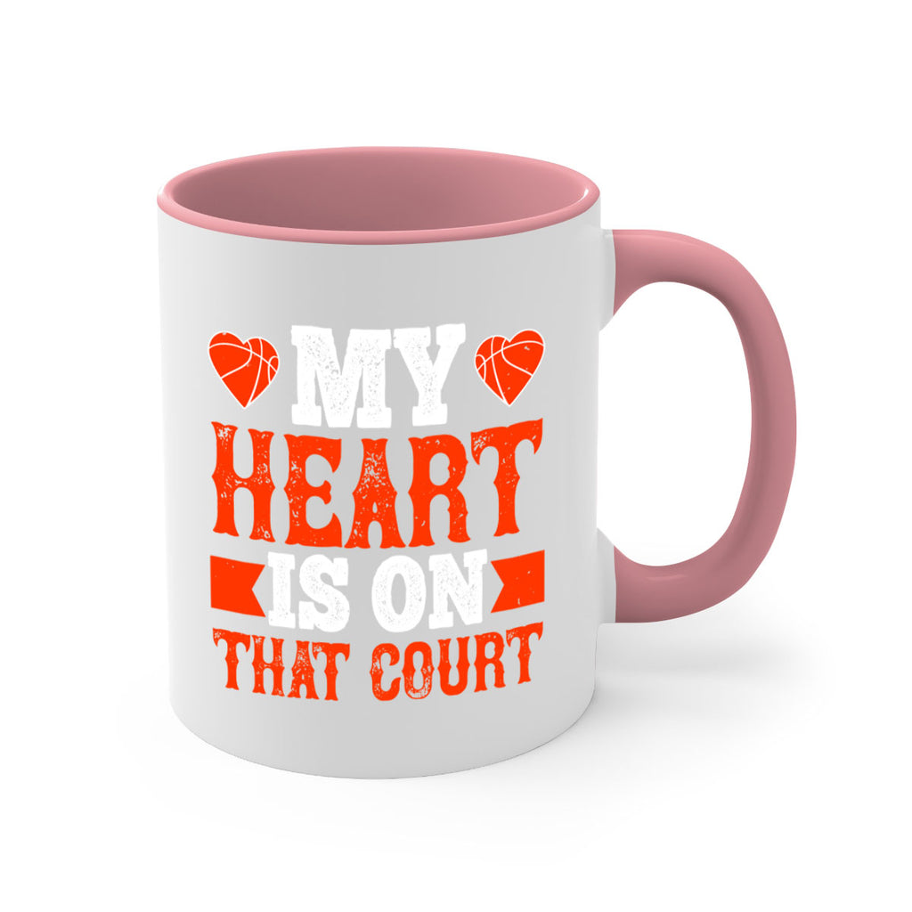 My heart is on that court 1816#- basketball-Mug / Coffee Cup